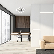 Накладной светильник Escada 10219 10219/SG LED цвет плафона/подвески Белый, Серый, цвет арматуры Белый-5