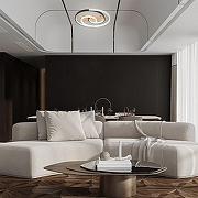 Накладной светильник Escada Call1sto 10265/1LED цвет плафона/подвески Белый, Коричневый, Черный, цвет арматуры Коричневый-2