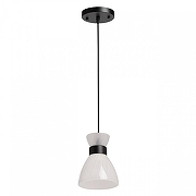 Подвесной светильник De City Лоск 31 107010501 цвет плафона/подвески белый, цвет арматуры черный-1