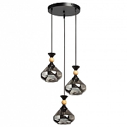 Подвесной светильник De City Лоск 33 107011903 цвет плафона/подвески серый, цвет арматуры черный