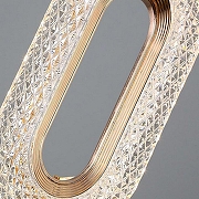 Подвесной светильник O-LUCE Kezia 11050911 цвет плафона/подвески Прозрачный, цвет арматуры Золото-9