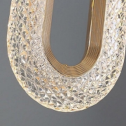 Подвесной светильник O-LUCE Kezia 11050911 цвет плафона/подвески Прозрачный, цвет арматуры Золото-10