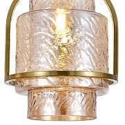 Подвесной светильник Indigo 11069 11069/1P Amber цвет плафона/подвески Янтарный, цвет арматуры Бронза-3