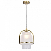 Подвесной светильник Indigo 11069 11069/1P White цвет плафона/подвески Белый, цвет арматуры Бронза-1