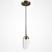 Подвесной светильник O-LUCE Fiera 1110475 цвет плафона/подвески Прозрачный, цвет арматуры Латунь