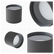 Накладной светильник Apeyron Electrics 11-115 цвет плафона/подвески Графит, цвет арматуры Графит-6