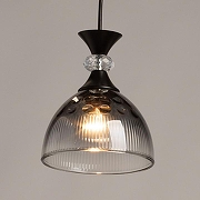 Подвесной светильник De City Соло 9 112014701 цвет плафона/подвески Дымчатый, цвет арматуры Черный-3