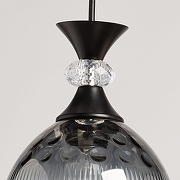 Подвесной светильник De City Соло 9 112014701 цвет плафона/подвески Дымчатый, цвет арматуры Черный-5