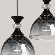 Подвесной светильник De City Соло 9 112014803 цвет плафона/подвески дымчатый, цвет арматуры черный-7