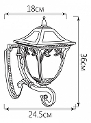 Светильник на штанге Feron Афина 11483 цвет плафона/подвески Прозрачный, цвет арматуры Золото-2