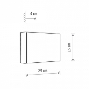 Накладной светильник Nowodvorski Lago B 11678 250 мм х 150 мм-6