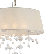 Подвесной светильник Indigo 13029 13029/6P Beige цвет плафона/подвески Бежевый, Белый, цвет арматуры Бронза-3