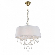 Подвесной светильник Indigo 13029 13029/6P White цвет плафона/подвески Белый, цвет арматуры Бронза-1