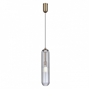 Подвесной светильник Escada 160001 160001/1P Brass цвет плафона/подвески Прозрачный, цвет арматуры Бронза-1