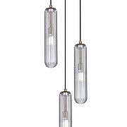 Подвесной светильник Escada 160001 160001/3P Brass цвет плафона/подвески Прозрачный, цвет арматуры Бронза-2