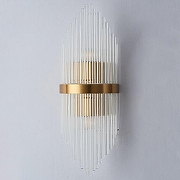 Накладной светильник O-LUCE Bacchetta Di Vetro 18132061 цвет плафона/подвески Прозрачный, цвет арматуры Золото-1