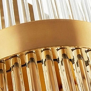 Накладной светильник O-LUCE Bacchetta Di Vetro 18132061 цвет плафона/подвески Прозрачный, цвет арматуры Золото-3