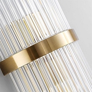 Накладной светильник O-LUCE Bacchetta Di Vetro 18132061 цвет плафона/подвески Прозрачный, цвет арматуры Золото-4
