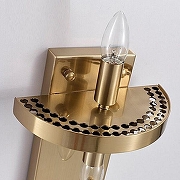 Накладной светильник O-LUCE Bacchetta Di Vetro 18132061 цвет плафона/подвески Прозрачный, цвет арматуры Золото-5