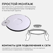 Накладной светильник Apeyron Electrics 18-137 цвет плафона/подвески Белый, цвет арматуры Черный-2