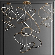 Подвесной светильник O-LUCE Lohja 18155231 цвет плафона/подвески Золото, цвет арматуры Золото-1