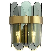 Накладной светильник O-LUCE Bella Luce 18237061 цвет плафона/подвески Дымчатый, цвет арматуры Золото