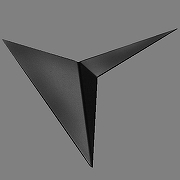 Накладной светильник O-LUCE Vasily 18308011 цвет плафона/подвески Черный, цвет арматуры Черный-1