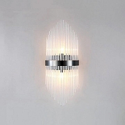 Накладной светильник O-LUCE Bacchetta Di Vetro 18332161 цвет плафона/подвески Прозрачный, цвет арматуры Хром-2