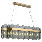 Подвесной светильник O-LUCE Bella Luce 18337061 цвет плафона/подвески Дымчатый, цвет арматуры Золото