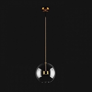 Подвесной светильник O-LUCE Bolle 18423031 цвет плафона/подвески Прозрачный, цвет арматуры Золото-2