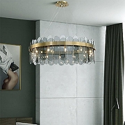 Подвесной светильник O-LUCE Bella Luce 18437061 цвет плафона/подвески Дымчатый, цвет арматуры Золото-3