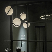 Подвесной светильник O-LUCE Crescent 18440041 цвет плафона/подвески Белый, цвет арматуры Хром-3