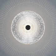 Накладной светильник Eurosvet T1tan1a 40033/1 LED черный цвет плафона/подвески Прозрачный, цвет арматуры Черный