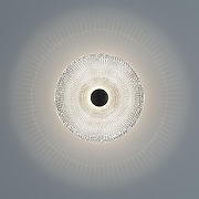 Накладной светильник Eurosvet Titania 40032/1 LED черный цвет плафона/подвески Прозрачный, цвет арматуры Черный