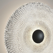 Накладной светильник Eurosvet Titania 40032/1 LED черный цвет плафона/подвески Прозрачный, цвет арматуры Черный-1