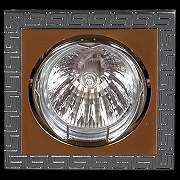 Встраиваемый светильник Sneha 04015 4015/E1 MR16 SG+CR цвет Золото, Серый