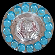 Встраиваемый светильник Sneha 4050/D 4050/D MR16 A01 цвет Синий, Хром
