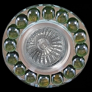 Встраиваемый светильник Sneha 4050/D 4050/D MR16 A06 цвет Зеленый, Хром