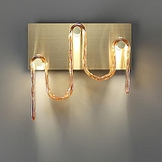 Накладной светильник Odeon Light Flow 5105/16WL цвет плафона/подвески Оранжевый, цвет арматуры Золото-2