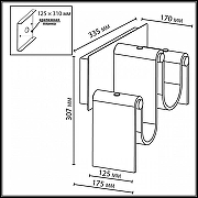Накладной светильник Odeon Light Flow 5105/16WL цвет плафона/подвески Оранжевый, цвет арматуры Золото-4