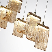 Подвесной светильник Odeon Light Flow 5105/52L цвет плафона/подвески Оранжевый, цвет арматуры Золото-3