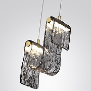 Подвесной светильник Odeon Light Flow 5106/11L цвет плафона/подвески Светло-серый, цвет арматуры Золото-3