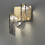 Накладной светильник Odeon Light Flow 5106/11WL цвет плафона/подвески Светло-серый, цвет арматуры Золото-2