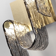 Накладной светильник Odeon Light Flow 5106/11WL цвет плафона/подвески Светло-серый, цвет арматуры Золото-3