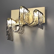 Накладной светильник Odeon Light Flow 5106/16WL цвет плафона/подвески Светло-серый, цвет арматуры Золото-2