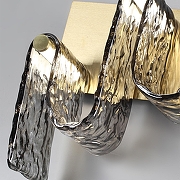 Накладной светильник Odeon Light Flow 5106/16WL цвет плафона/подвески Светло-серый, цвет арматуры Золото-3