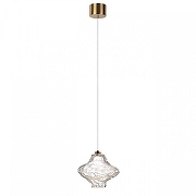 Подвесной светильник Odeon Light Ord1 5107/3L цвет плафона/подвески Прозрачный, цвет арматуры Бронза-1