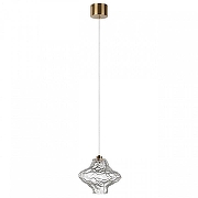 Подвесной светильник Odeon Light Ord1 5107/3L цвет плафона/подвески Прозрачный, цвет арматуры Бронза-3