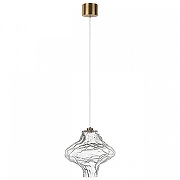 Подвесной светильник Odeon Light Ord1 5107/3LA цвет плафона/подвески Прозрачный, цвет арматуры Бронза-3