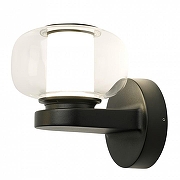 Накладной светильник Feron Париж 51988 цвет плафона/подвески Прозрачный, цвет арматуры Черный-1